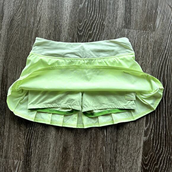 Lululemon Run: Pace Setter Skirt Petit Dot Faded Zap Sz 6 Pleated Athletic Skort - Picture 7 of 16